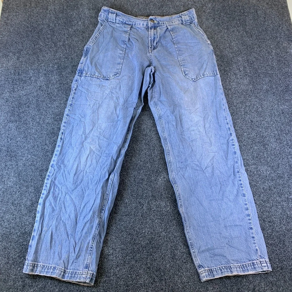 Free People We The Free People Carpenter Jeans Women 31x29 Blue Denim Light Wash
